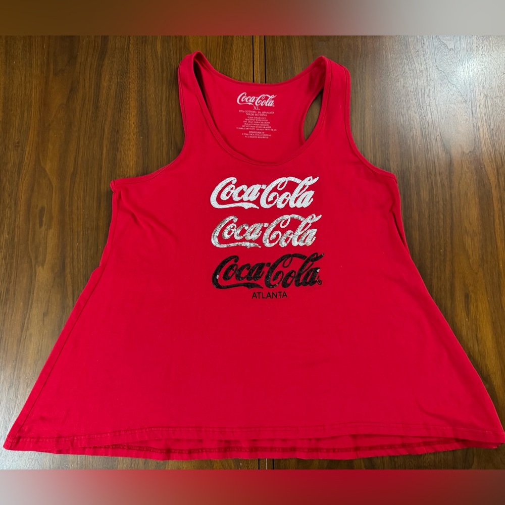 Coca Cola Atlanta Ladies Tank Top size XL